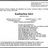 Span Katharina 1912-2004 Todesanzeige